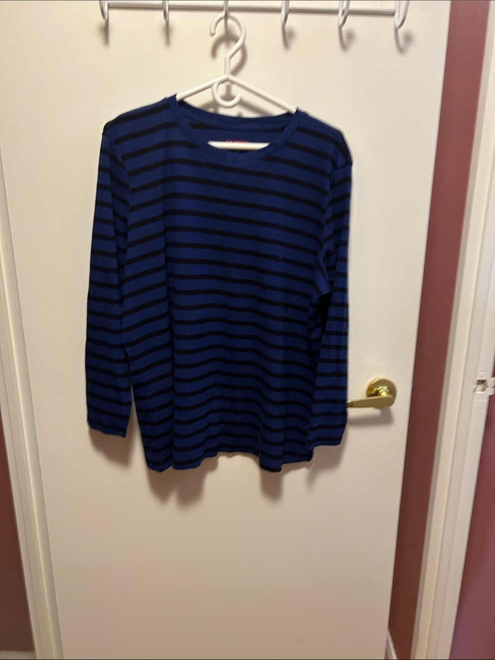 Joe Fresh Navy & Black Striped Long-Sleeve Tee